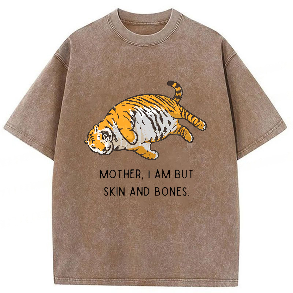 Tokyoviva Overweight Tiger And Its Doting Owner Washed T-shirt