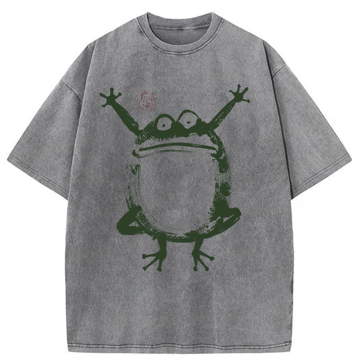 Tokyoviva Vintage Ukiyo-e Frog Washed T-shirt