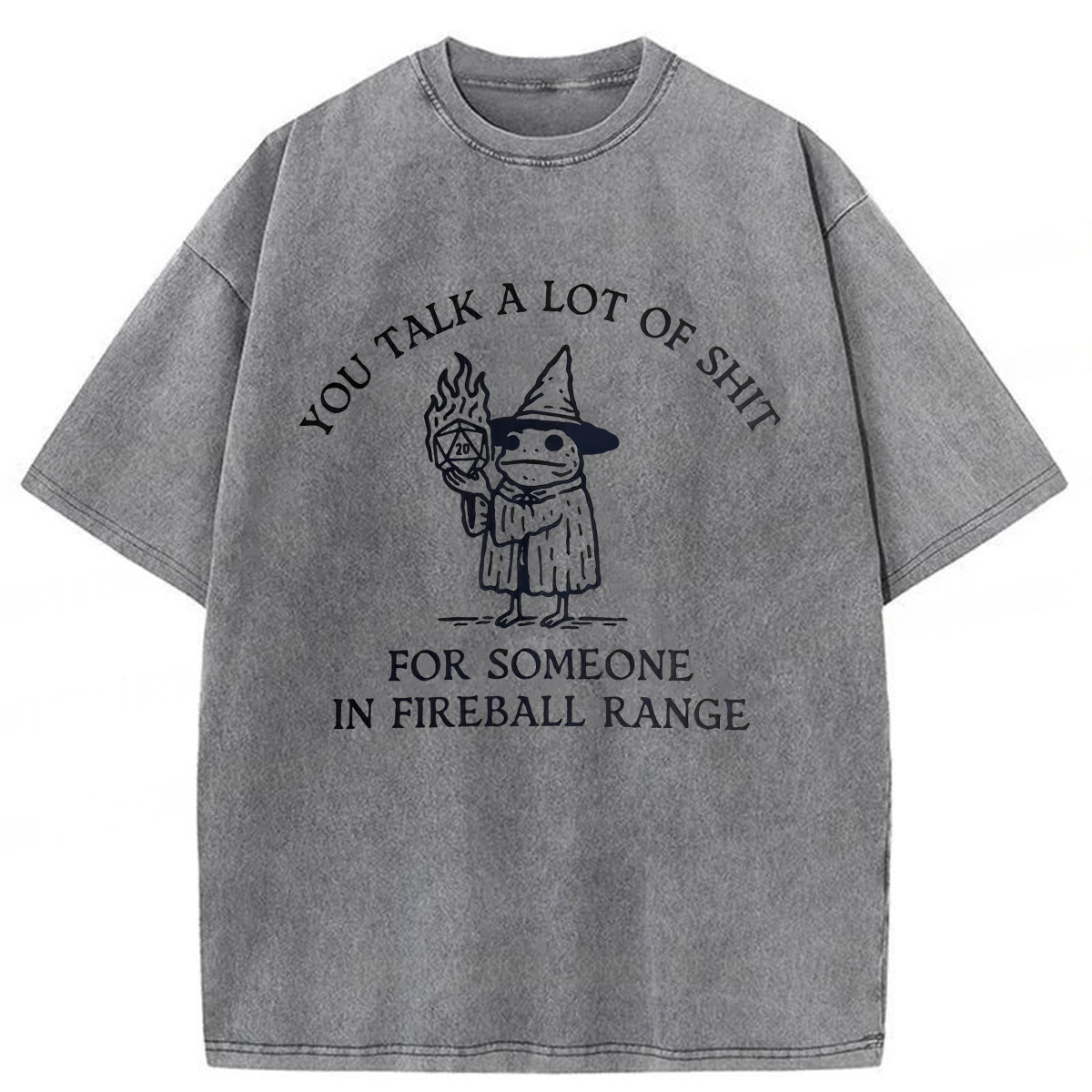 Tokyoviva Frog Wizard You Talk A Lot Of Shit Washed T-shirt