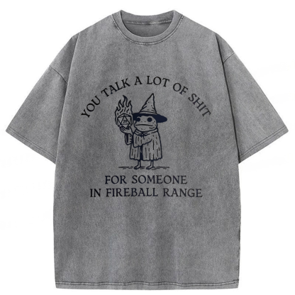 Tokyoviva Frog Wizard You Talk A Lot Of Shit Washed T-shirt