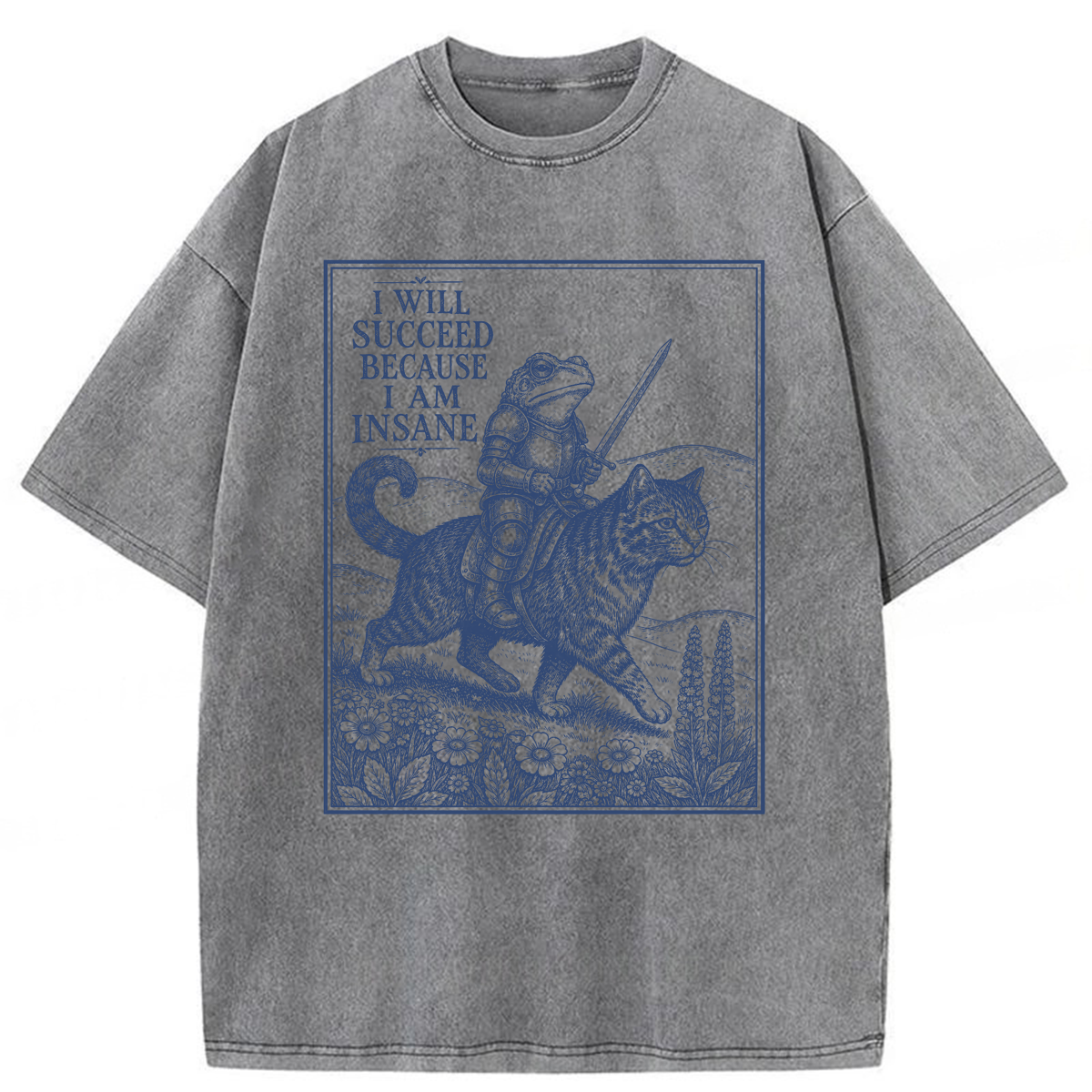 Tokyoviva I Will Succeed Because I Am Insane Washed T-shirt
