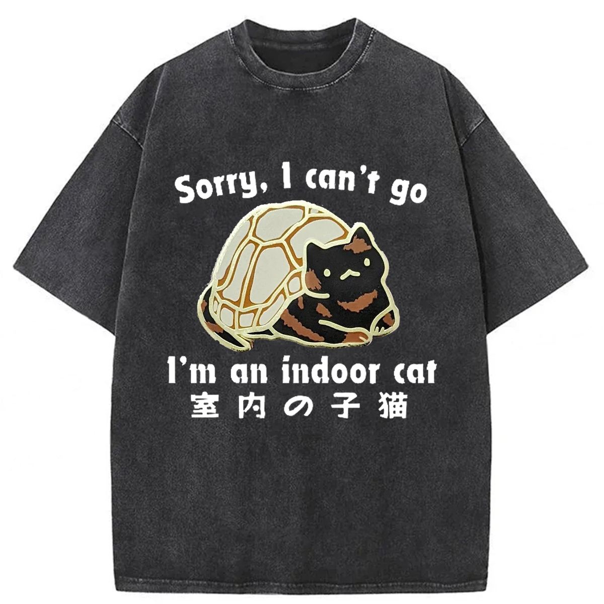 Tokyoviva Indoor Cats Washed T-shirt