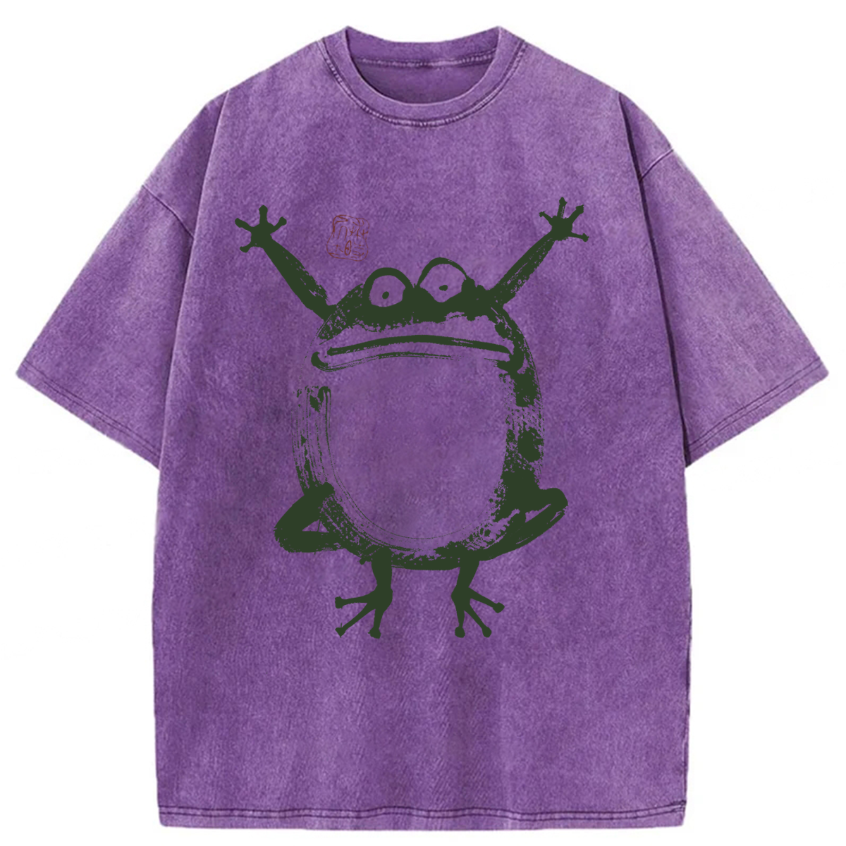 Tokyoviva Vintage Ukiyo-e Frog Washed T-shirt
