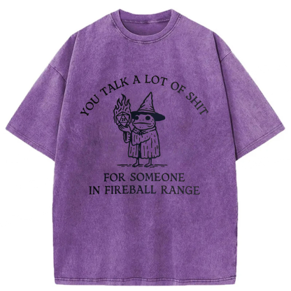 Tokyoviva Frog Wizard You Talk A Lot Of Shit Washed T-shirt