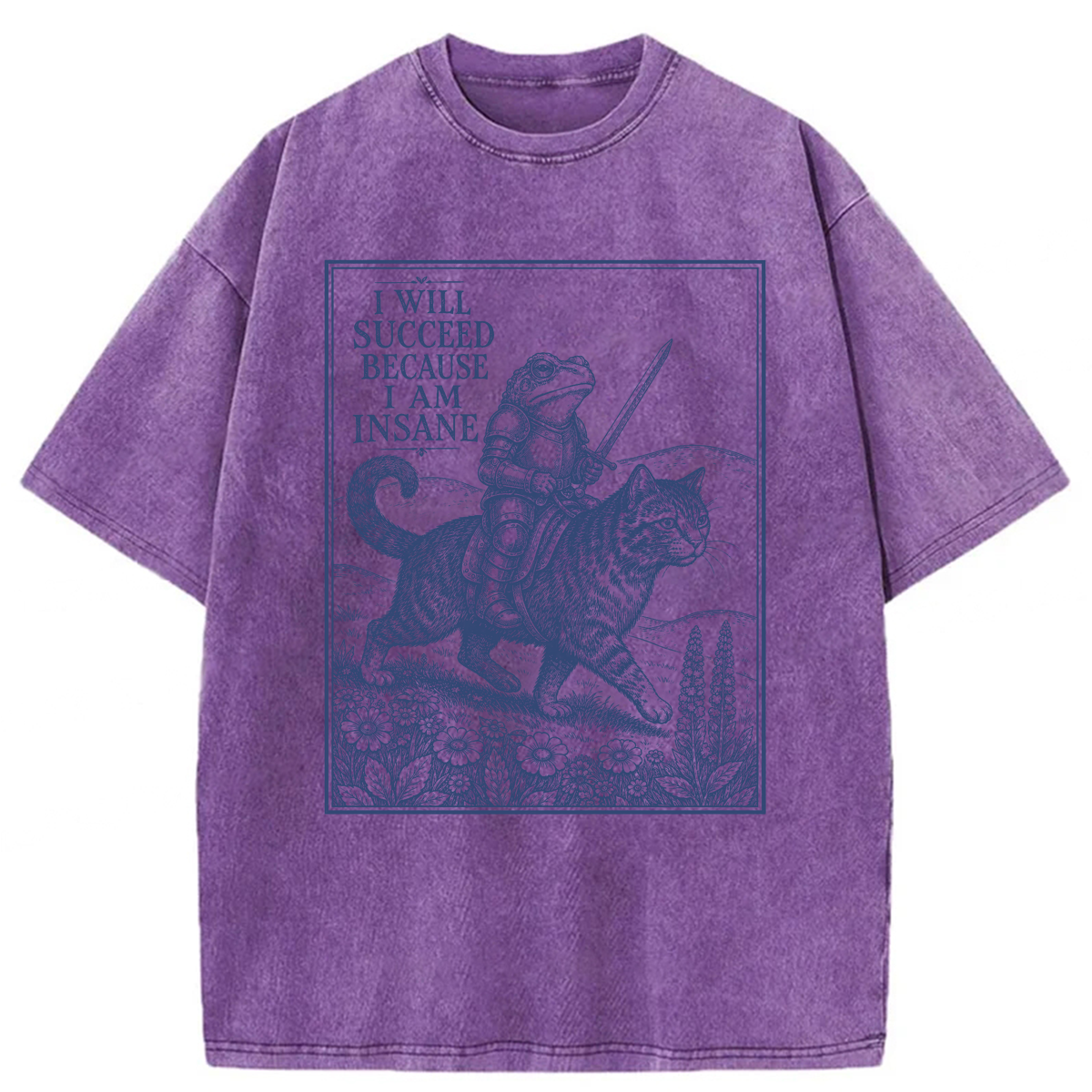 Tokyoviva I Will Succeed Because I Am Insane Washed T-shirt