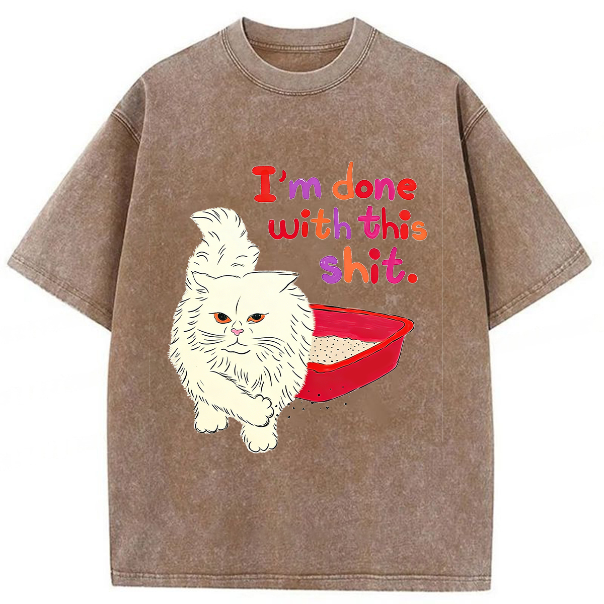 Tokyoviva Tsundere Cat Mi Washed T-Shirt