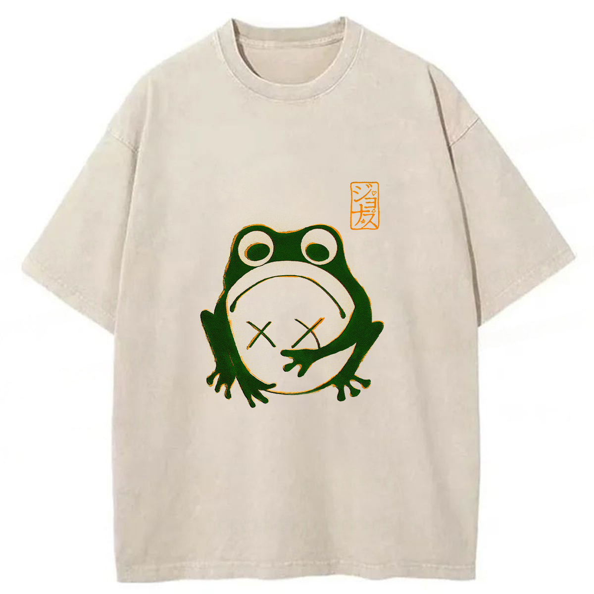 Tokyoviva Lost Japanese Frog Washed T-shirt
