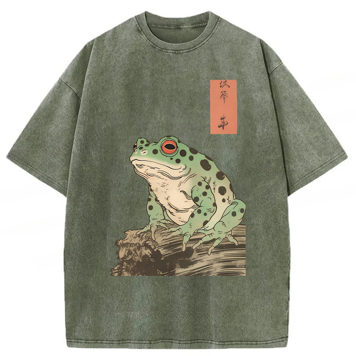 Tokyoviva Vintage Grumpy Frog Washed T-shirt