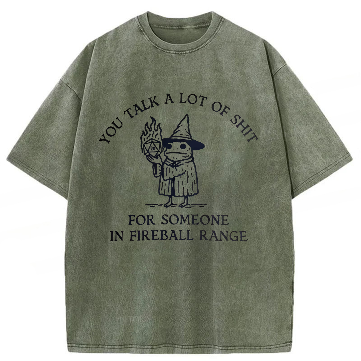 Tokyoviva Frog Wizard You Talk A Lot Of Shit Washed T-shirt