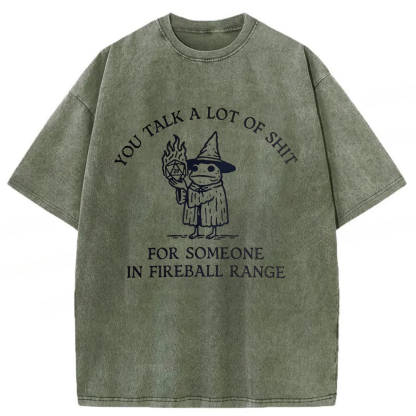 Tokyoviva Frog Wizard You Talk A Lot Of Shit Washed T-shirt