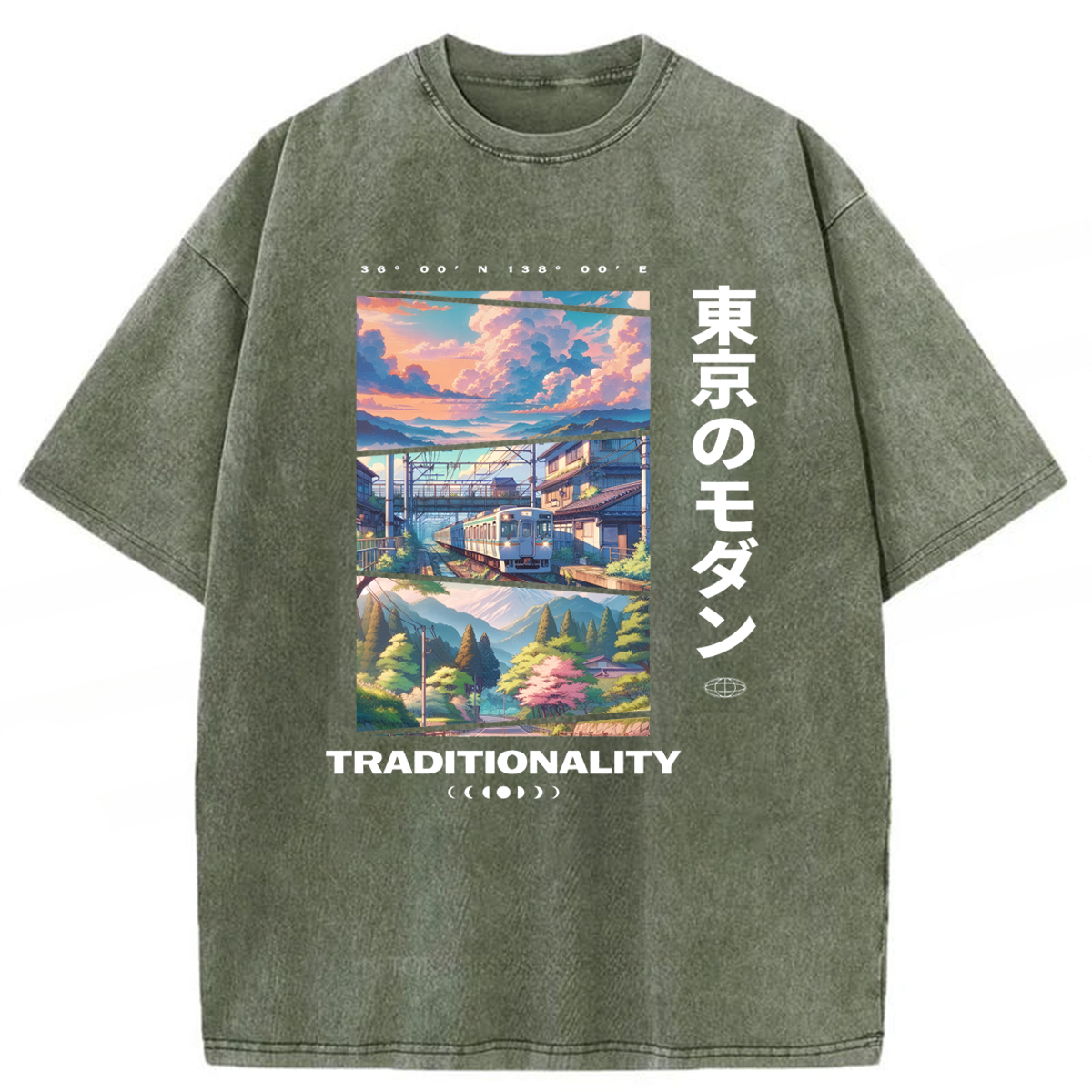 Tokyoviva Tokyo Modern In The Traditionality Washed T-shirt