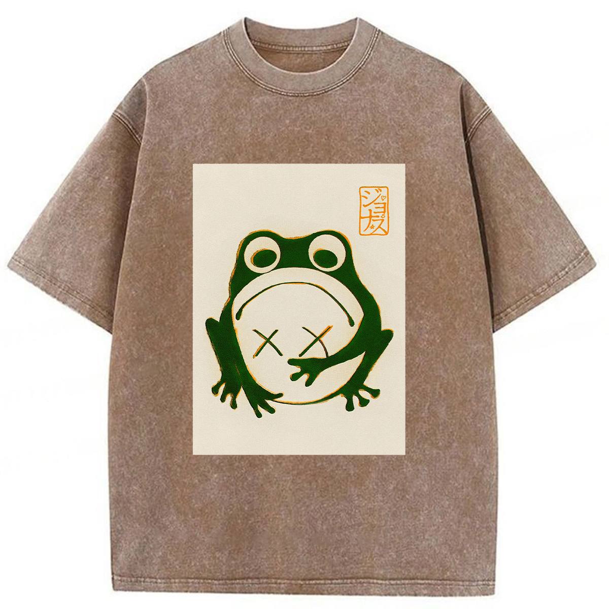 Tokyoviva Lost Japanese Frog Washed T-shirt