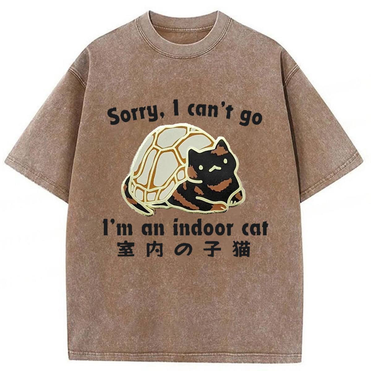 Tokyoviva Indoor Cats Washed T-shirt
