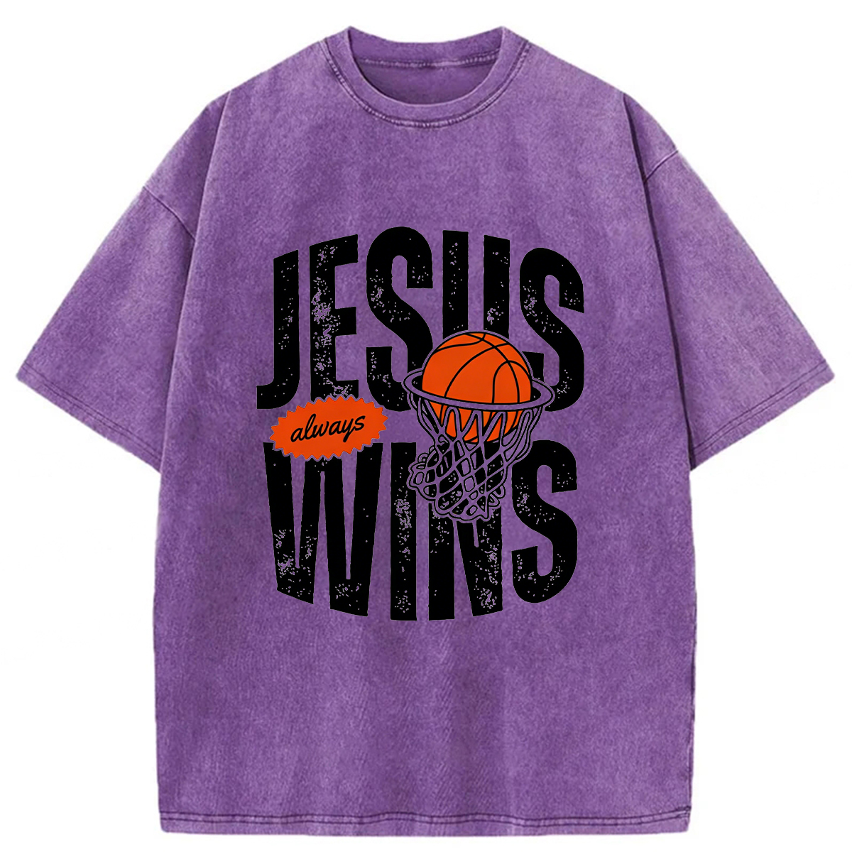 Tokyoviva Jesus Wins Washed T-Shirt