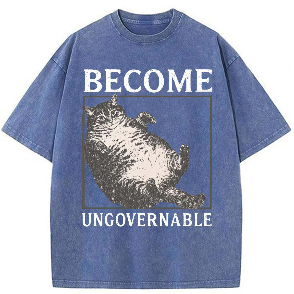 Tokyoviva Fatties Become Ungovernable Washed T-shirt