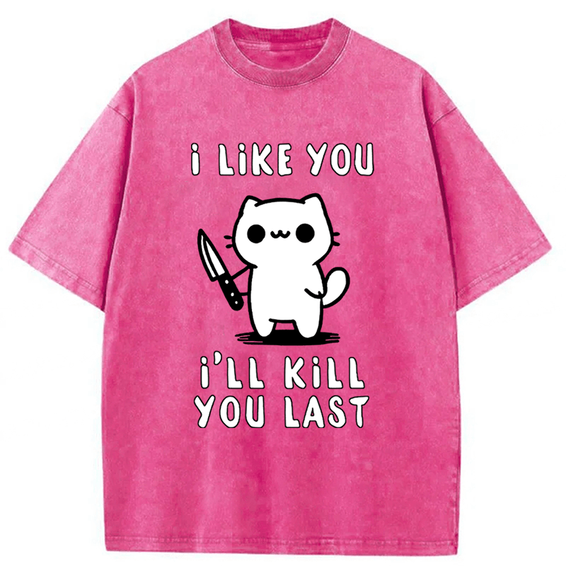 Tokyoviva Cat I Like You I'll Kill You Last Washed T-shirt