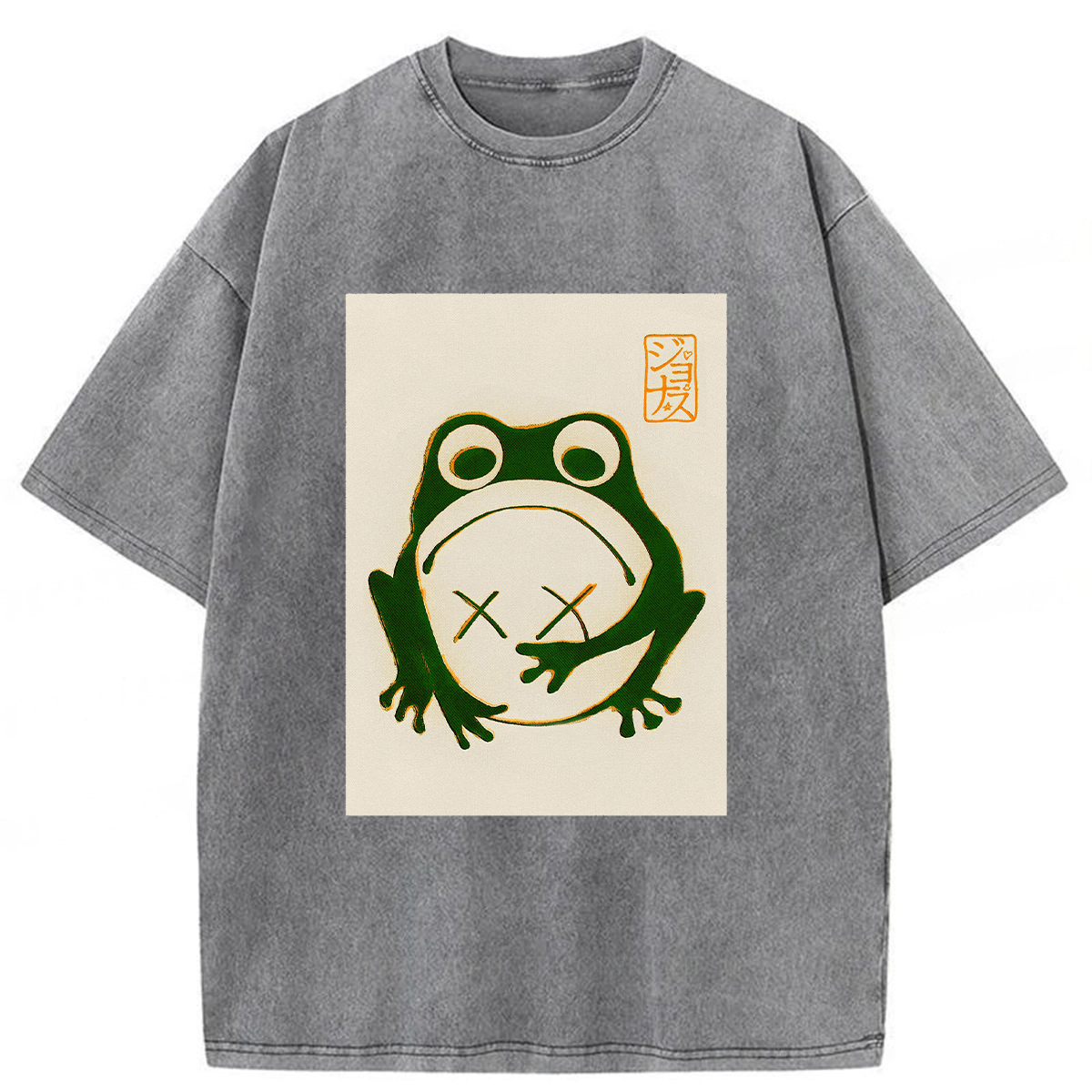 Tokyoviva Lost Japanese Frog Washed T-shirt