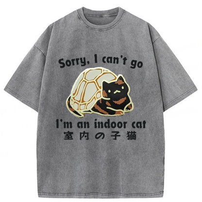 Tokyoviva Indoor Cats Washed T-shirt