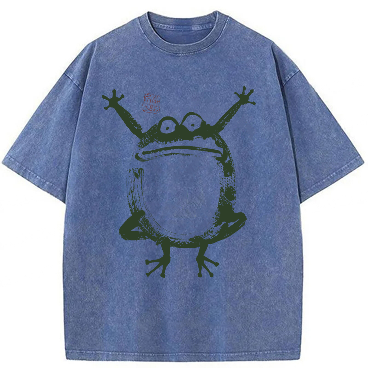 Tokyoviva Vintage Ukiyo-e Frog Washed T-shirt