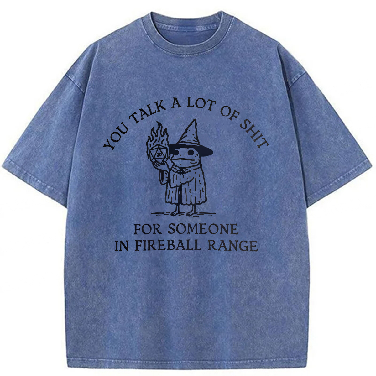 Tokyoviva Frog Wizard You Talk A Lot Of Shit Washed T-shirt