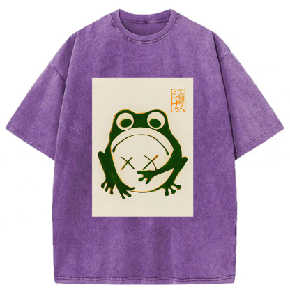 Tokyoviva Lost Japanese Frog Washed T-shirt