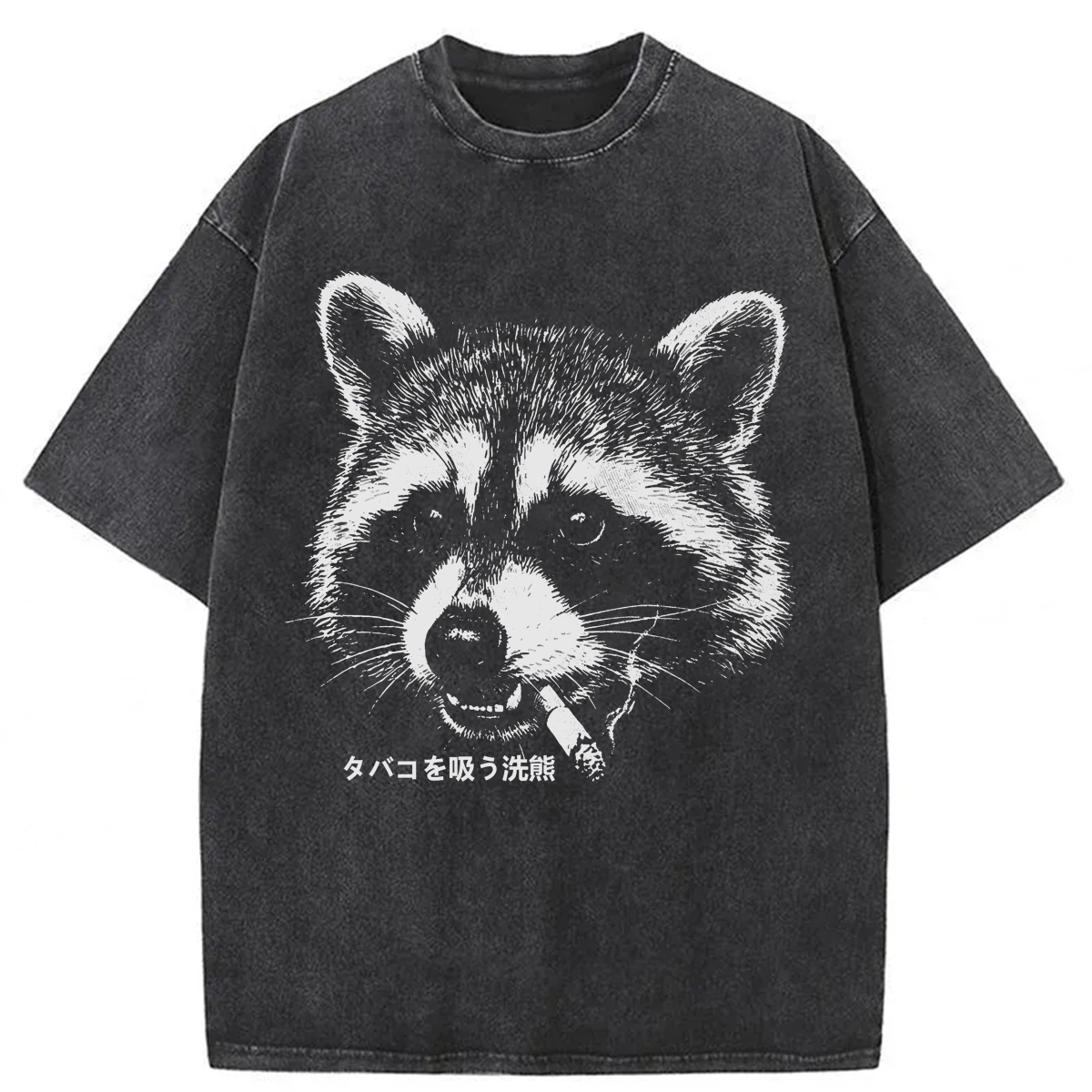 Tokyoviva Raccoon Smoke Washed T-shirt