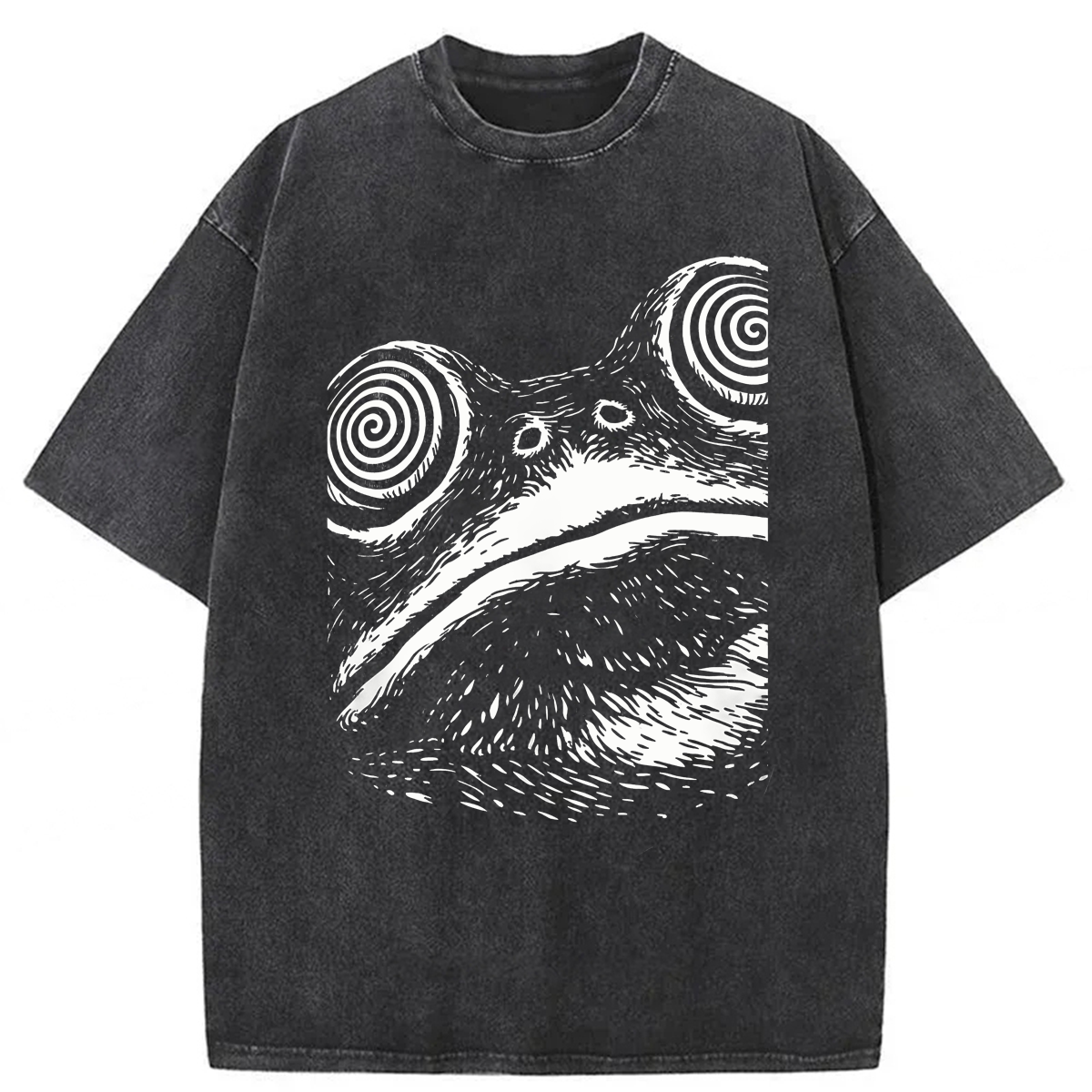 Tokyoviva Funny Frog Meme Washed T-shirt