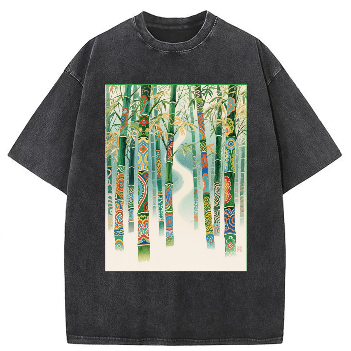 Tokyoviva Bamboo Forest Washed T-shirt