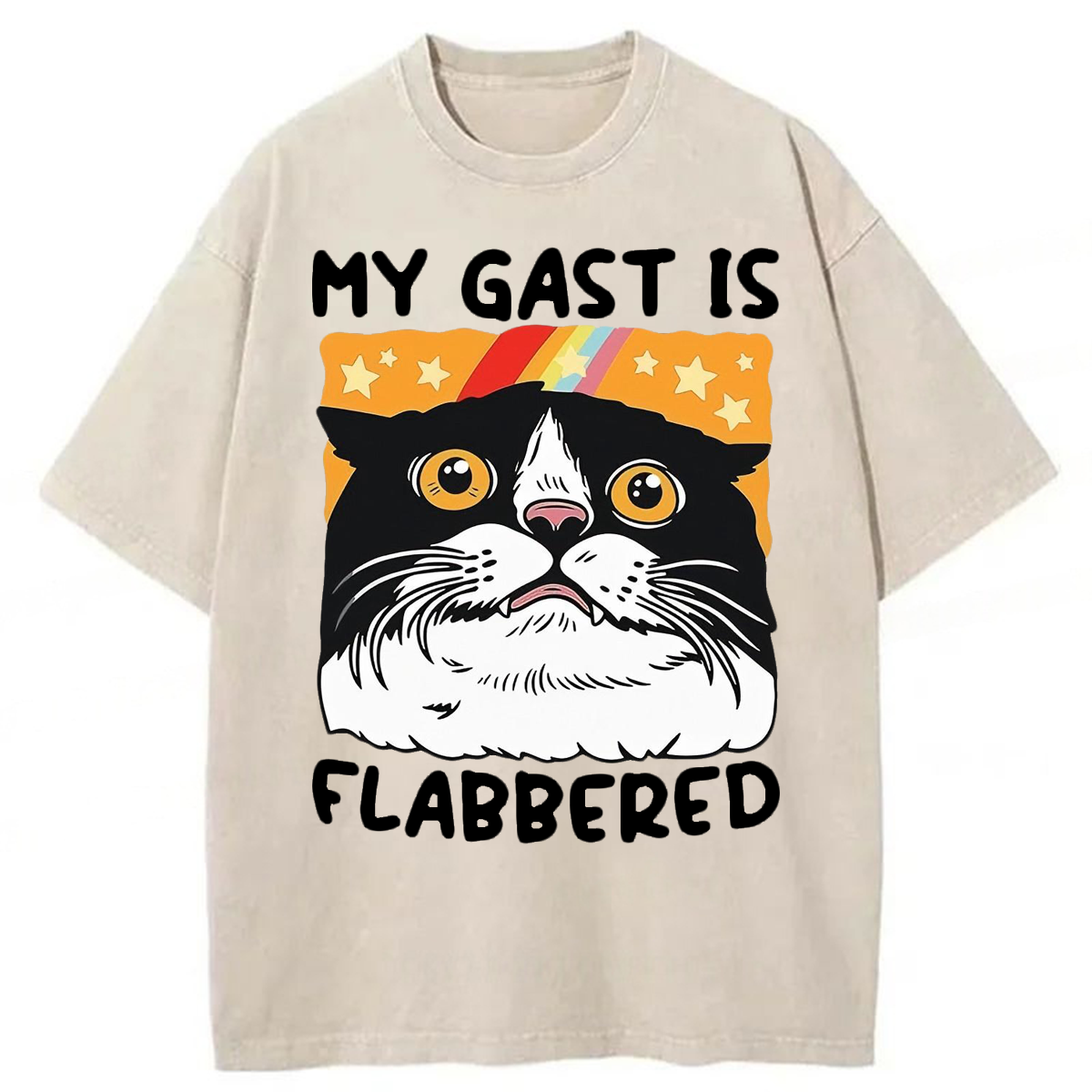 Tokyoviva My Gast Is Flabbered Washed T-shirt