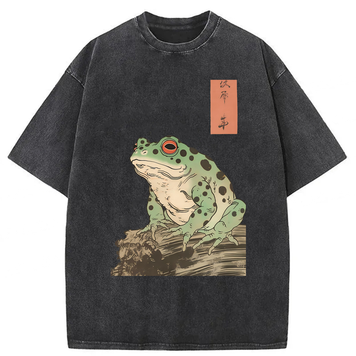 Tokyoviva Vintage Grumpy Frog Washed T-shirt
