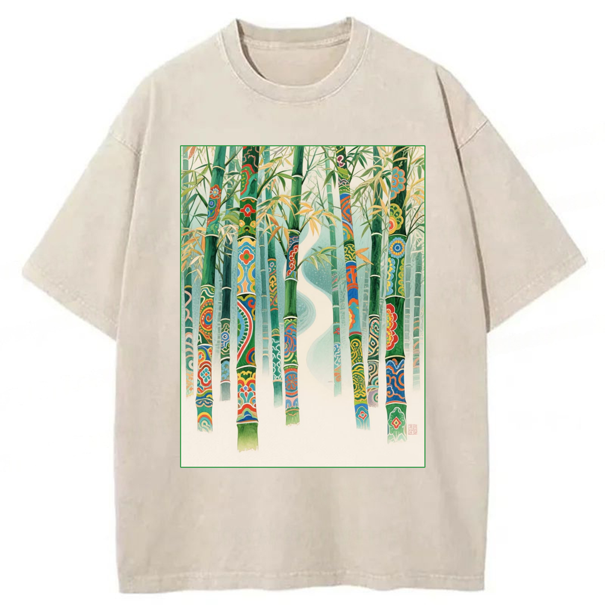 Tokyoviva Bamboo Forest Washed T-shirt