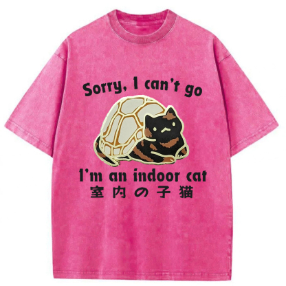 Tokyoviva Indoor Cats Washed T-shirt