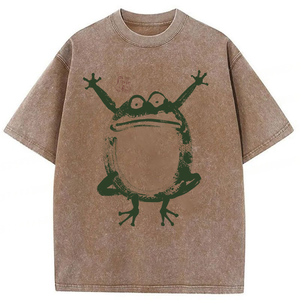 Tokyoviva Vintage Ukiyo-e Frog Washed T-shirt