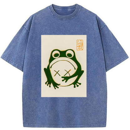 Tokyoviva Lost Japanese Frog Washed T-shirt