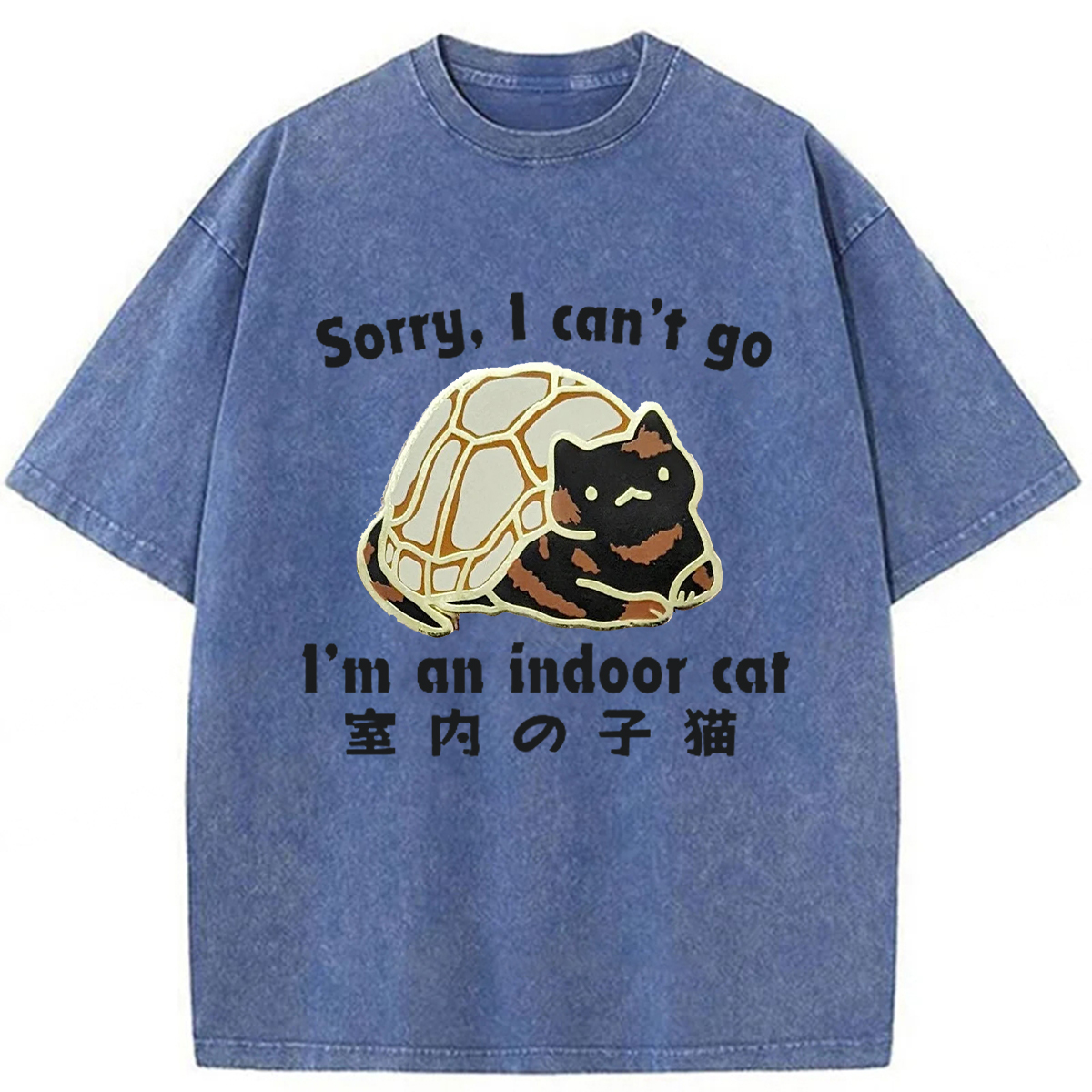 Tokyoviva Indoor Cats Washed T-shirt