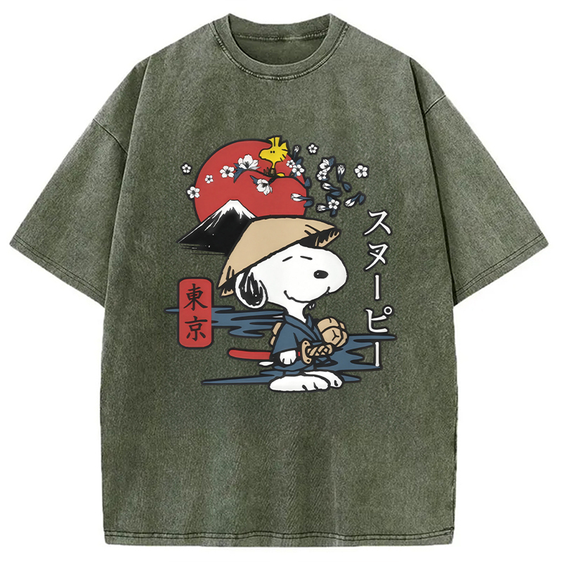 Peanuts Japanese Washed T-Shirt