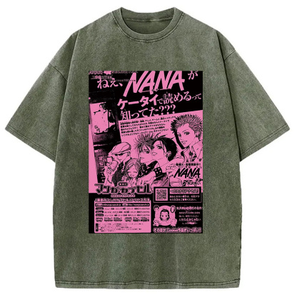 Nana Black Stone Washed T-Shirt