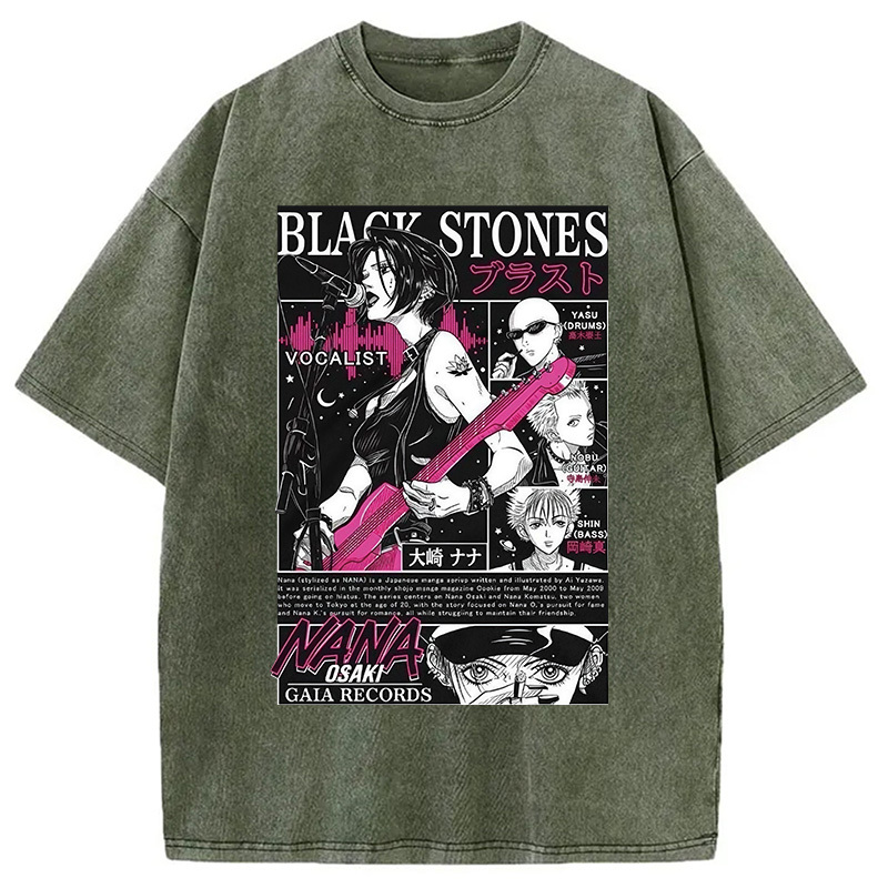 Black Stone Washed T-Shirt