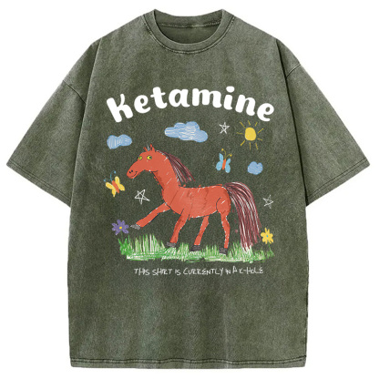 I Do Ketamine Washed T-Shirt