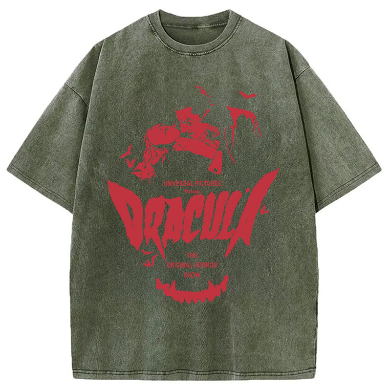 Dracula Horror Washed T-Shirt