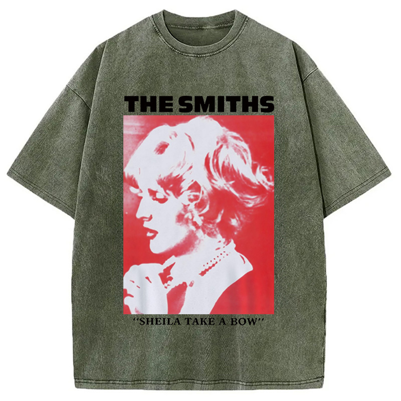 The Smiths Sheila Take A Bow Meme Washed T-Shirt