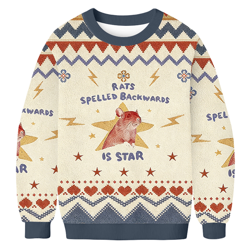 Tokyoviva Rats Backwards Is Star Ugly Sweatshirt