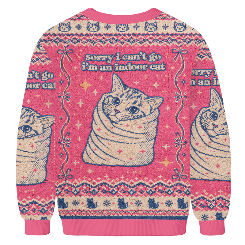 Baddiecat Indoor Cat Ugly Sweatshirt