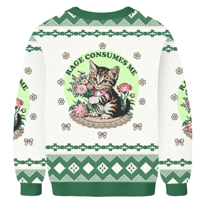 Baddiecat Anger Consumes Me Ugly Sweatshirt