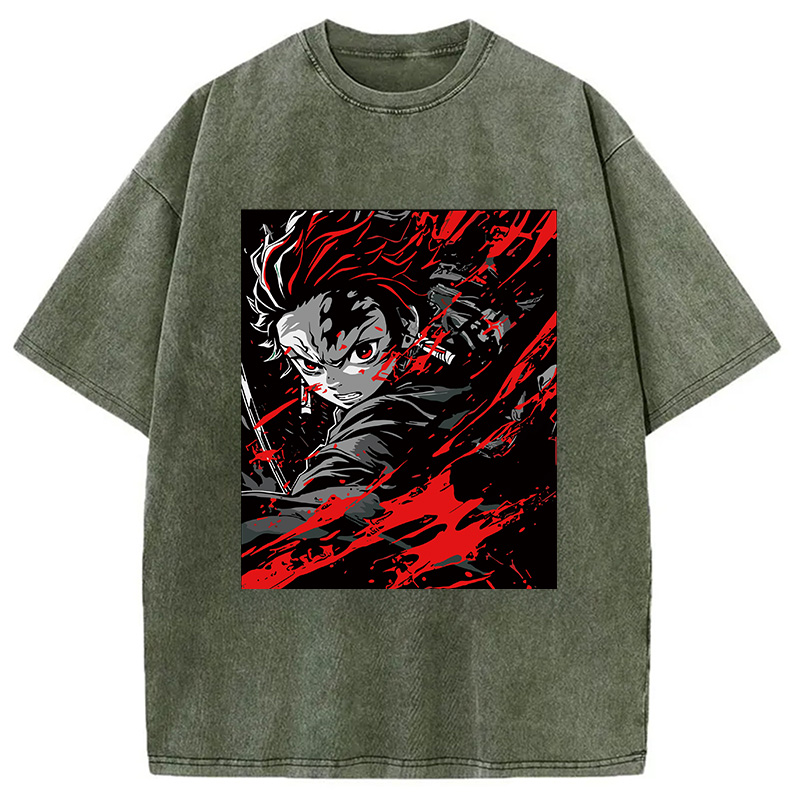 Demon Slayer Daring Duels Washed T-Shirt