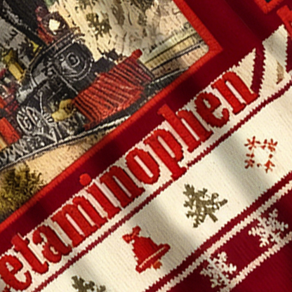 Baddiecat Acetaminophen Christmas Ugly Sweatshirt