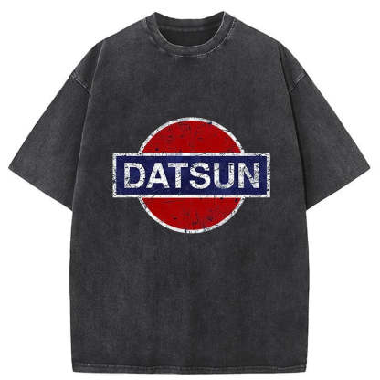 Datsun Vintage Car Washed T-Shirt