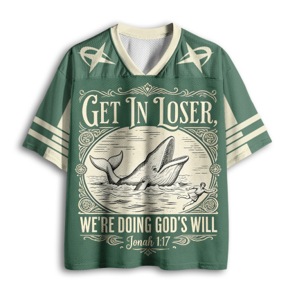 Baddiecat Get In Loser We're Doing God's Will Mesh Jersey