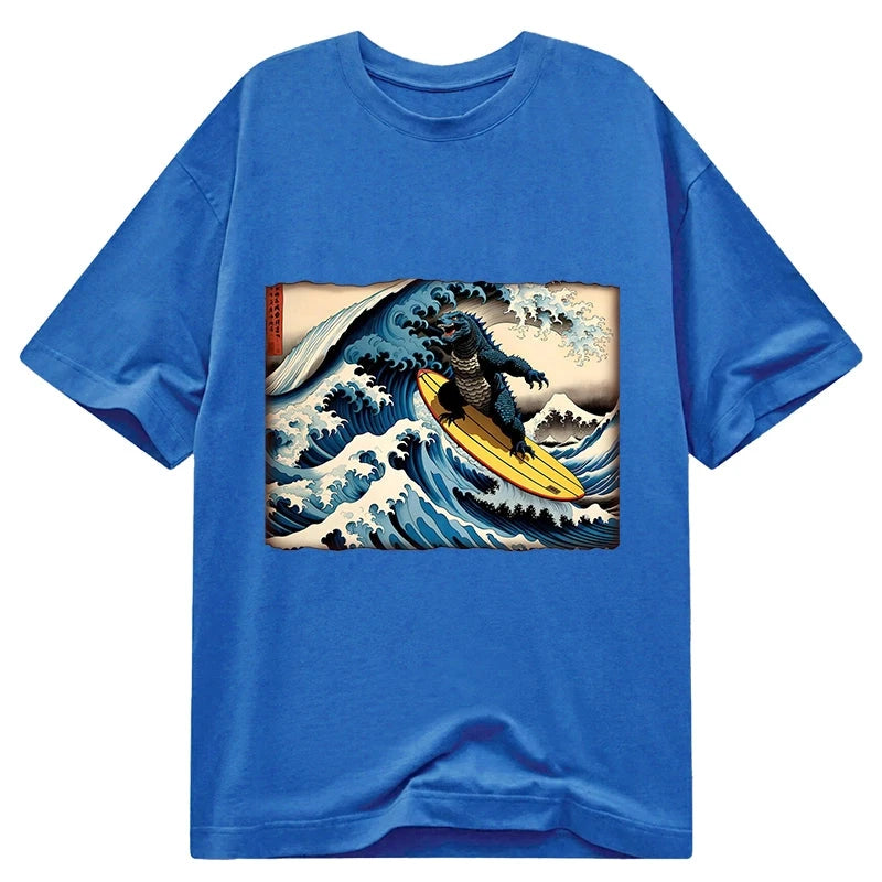 Dinosaur Surfing Japanese Classic T-Shirt