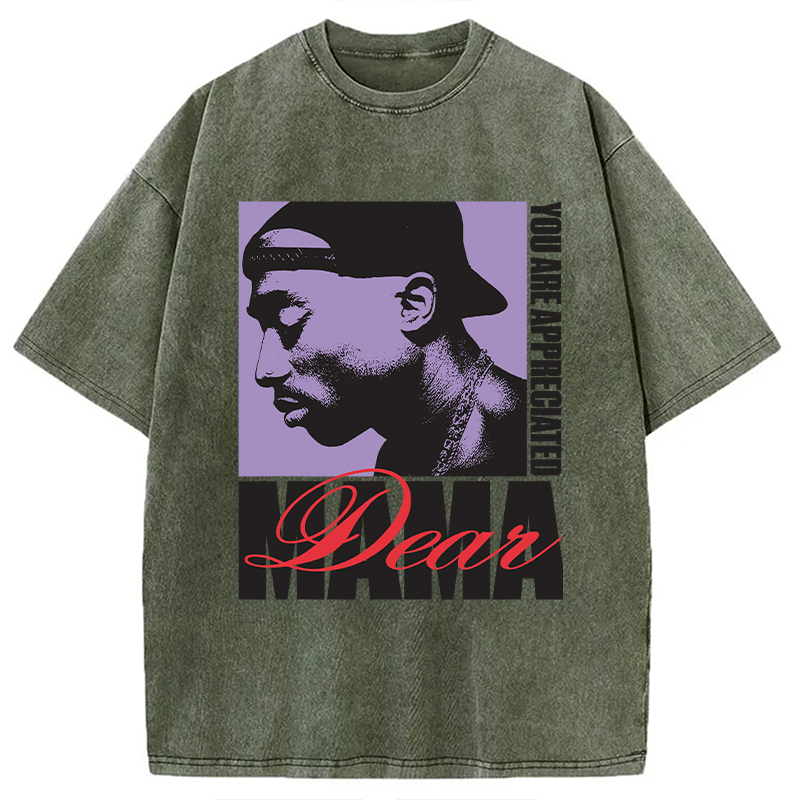 Tupac Dear Mama Appreciated Washed T-Shirt